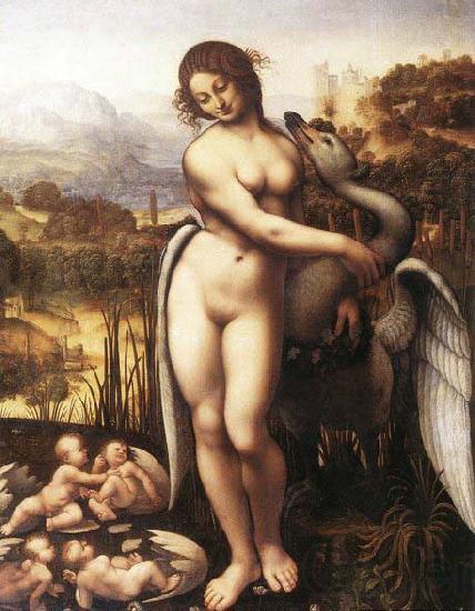 Cesare da Sesto Leda and the Swan Spain oil painting art